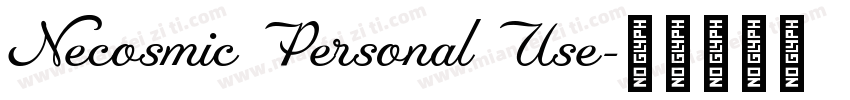 Necosmic Personal Use字体转换